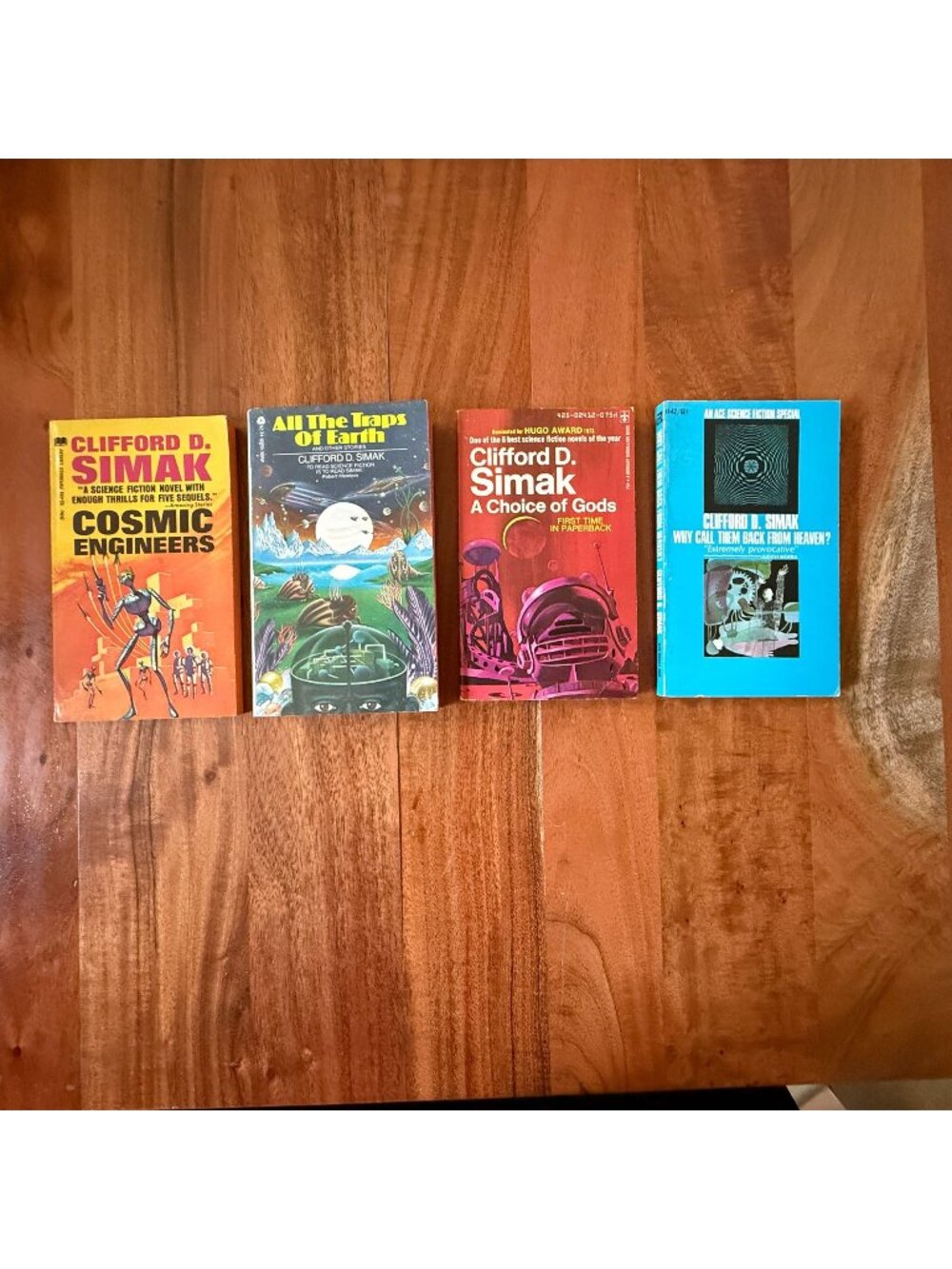 Lot of 4 Clifford D. Simak Vintage Sci-Fi Paperbacks Ace Berkley Avon 1st Ptgs P